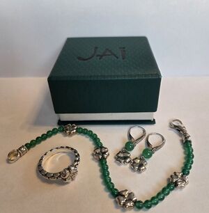JAI by John Hardy Clover Set - Earrings, Bracelet, Ring (Size 9) 🍀